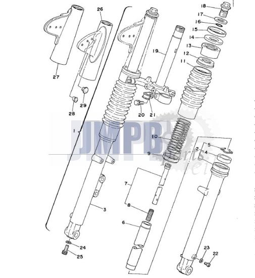 Gabel Yamaha FS1 DX