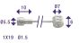 Kabel Brems/Kupplung Uni Edelstahl 300CM Nippel 5.5X10 & 7X6