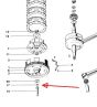 Paßscheibe für Kupplung Druckstange Kreidler 0.50MM