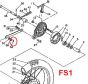 Splint Stabilisatorstange / Bremspedal Yamaha FS1/DT Remake