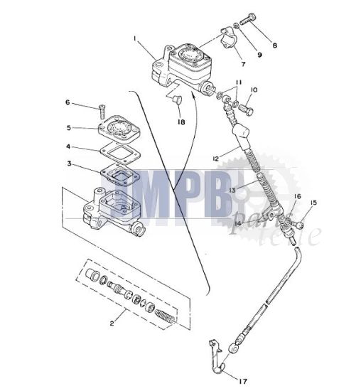 Bremspumpe Yamaha FS1 DX