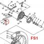 Splint Stabilisatorstange / Bremspedal Yamaha FS1/DT Original