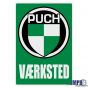 Vaerksted Aufkleber Puch Danish