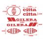Aufklebersatz Gilera Citta Rot 7-Stück