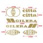 Aufklebersatz Gilera Citta Gold 7-Stück