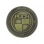 Emblem Sticker Puch Logo Metall Gold 47MM