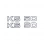 Aufklebersatz Zundapp KS50 - 2 Stück