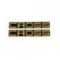 Aufklebersatz Kreidler Cross Gold - 2 Stück