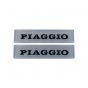 Embleme Satz 3D Piaggio 115X27MM Silber
