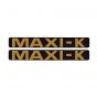 Aufklebersatz Maxi-K Schwarz/Gold 172X23MM