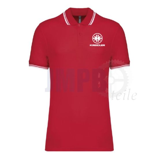 Polo Kreidler Rot/Weiß