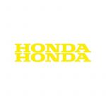 Aufklebersatz Honda Wort Gelb 12CM