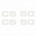 Aufklebersatz Zundapp CS50 Weiß - 2 Stück
