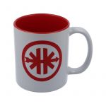 Kaffeetasse - Kreidler Weiß/Rot