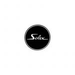 Aufkleber Solex Logo Rund Schwarz/Weiß 41MM