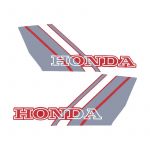Aufklebersatz Tank Honda Camino Spezial Grau/Weiß/Rot