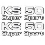 Aufklebersatz Zundapp KS50 Supersport 4-Teilig