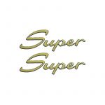 Aufklebersatz Kreidler Super Gold 100X40MM