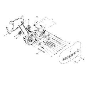 02. Zundapp 529 4/5G Kurbelgehäuse Links