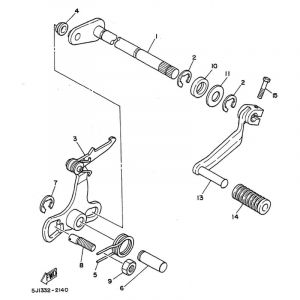 Schaltpedal Yamaha DT50MX