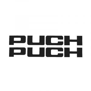 Aufklebersatz Puch Schwarz 150X20MM
