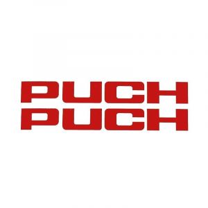 Aufklebersatz Puch Rot 150X20MM