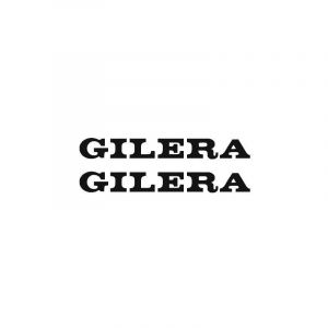 Aufklebersatz Gilera Klein Schwarz 81X10MM