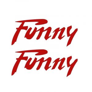 Aufklebersatz Citta Funny Rot 115X45MM