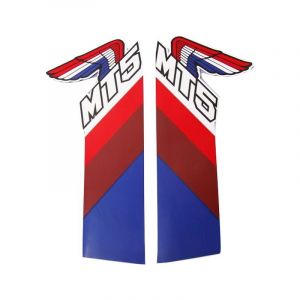 Aufklebersatz Tank Honda MT5 1987 Blau/Braun/Rot