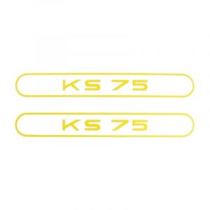 Aufklebersatz Tank Zundapp KS75 Gelb