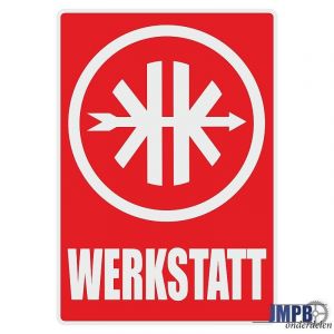 Werkstatt Aufkleber Kreidler Deutsch