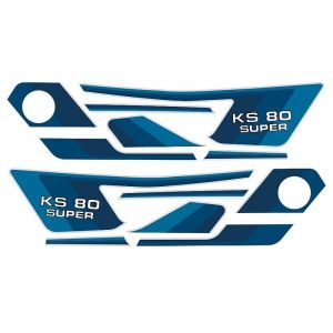 Aufklebersatz Komplett Zundapp KS80 Super Blau/Weiß