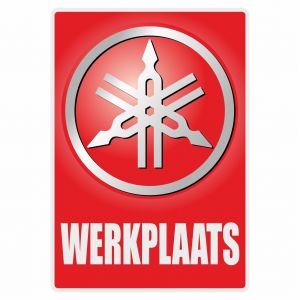 Werkplaats Aufkleber Yamaha Niederländisch