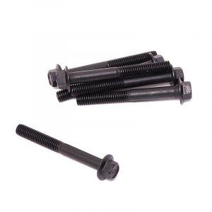 Flanschbolzen Schwarz M6X50 Sechskant