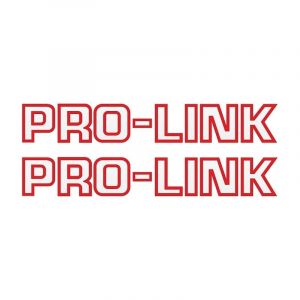 Aufklebersatz Pro-Link Rot auf Transparent 26CM
