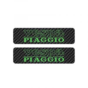 Tankaufkleber Vespa Piaggio Karbon/Grün