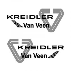 Aufklebersatz Kreidler van Veen Silber Umriss