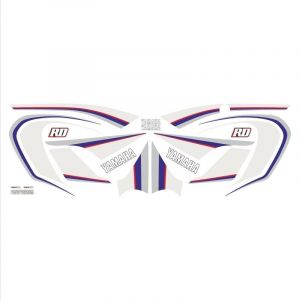 Aufklebersatz Yamaha RD50MX Rot - Komplett