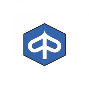 Aufkleber Piaggio Logo Sechskant 100MM
