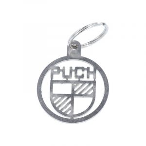 Schlüsselanhänger Puch Logo Edelstahl