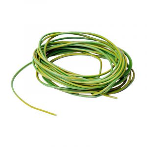 Electrischen Kabel 3 Mtr Verp. - 1.0MM² Grün/Gelb