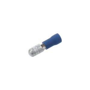 Rundstecker isoliert Blau 5MM A-Qualität