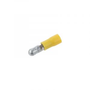 Rundstecker isoliert Gelb 5MM A-Qualität