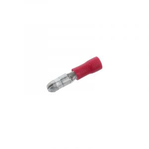 Rundstecker isoliert Rot 4MM A-Qualität