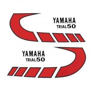 Aufklebersatz Yamaha Trial 50 Rot