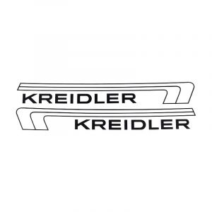 Tankaufkleber Kreidler Florett Weiß/Schwarz