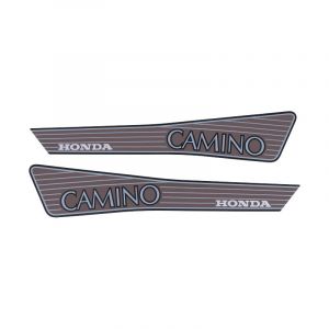 Aufklebersatz Tank Honda Camino Braun/Grau