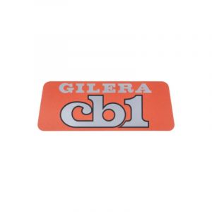Aufkleber Logo Gilera CB1 Orange/Silber