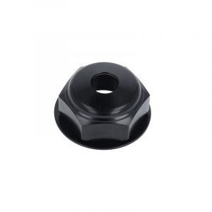 Lenkkopfmutter Honda MT50 Schwarz mit Loch