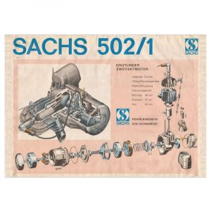 Plakat "Sachs 502/1" Nachdruck
